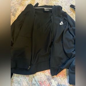 Nike zip up black sweatshirt women’s new